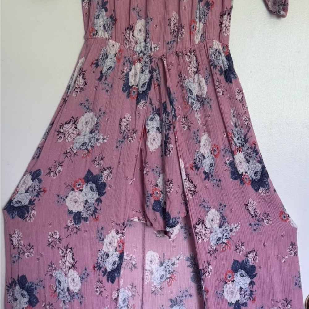Caution To The Wind/ Pink Floral Dress